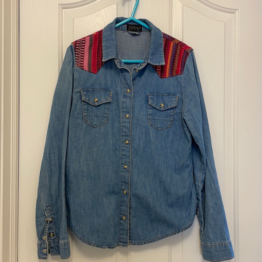 Top Shop chambray shirt